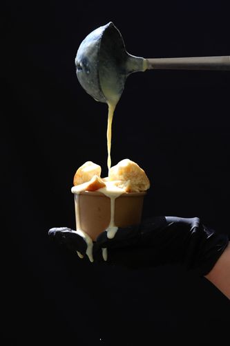 Detail dezertu, gastro reportáž